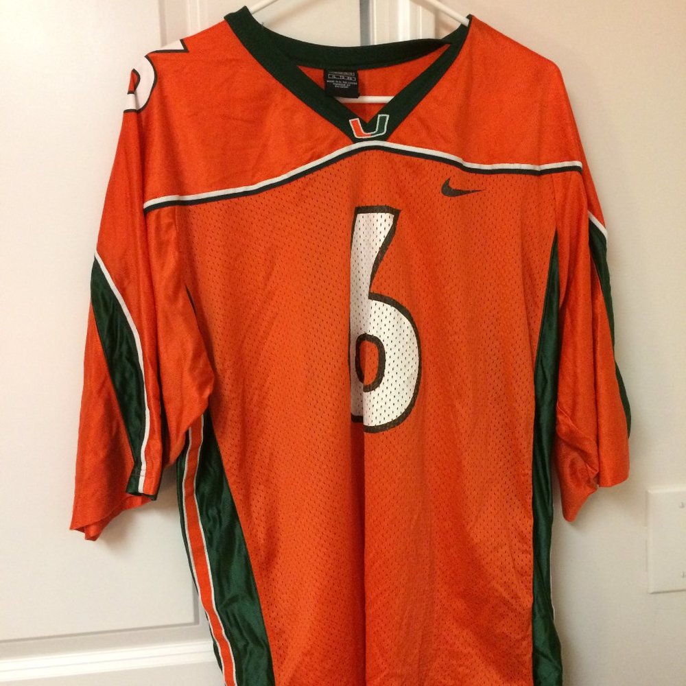University of Miami Vintage 90's Football Jersey